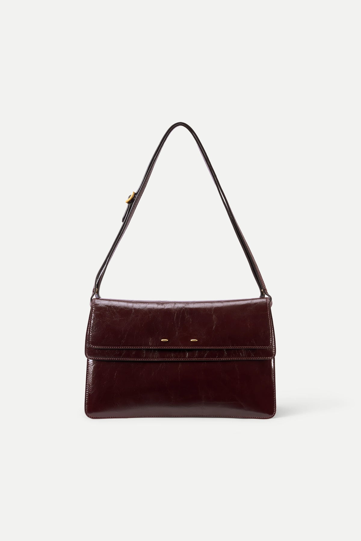 Smooth Leather Shoulder Bag – Adjustable Strap Daily Matching Bag