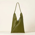 Geometric Folded Leather Bag - Everyday Statement Shoulder Bag in Versatile Hues