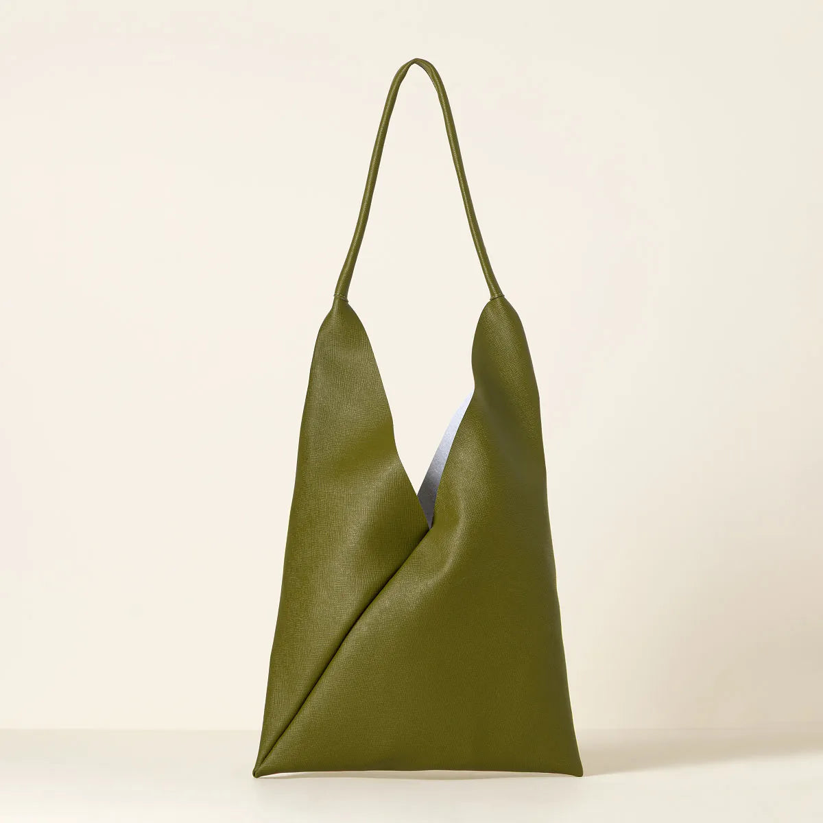 Geometric Folded Leather Bag - Everyday Statement Shoulder Bag in Versatile Hues