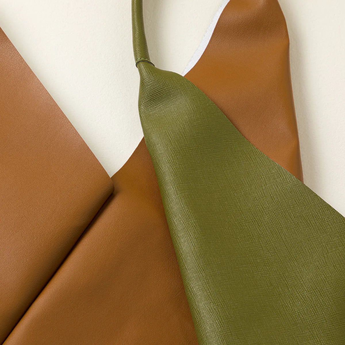 Geometric Folded Leather Bag - Everyday Statement Shoulder Bag in Versatile Hues