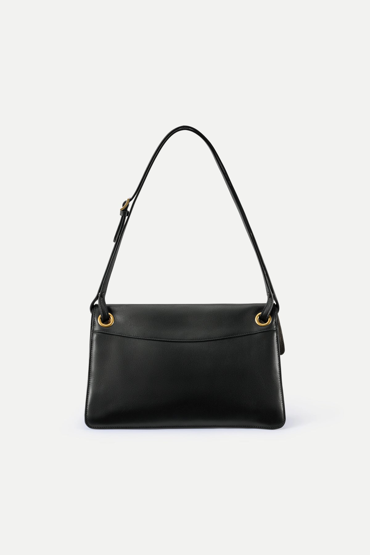 Smooth Leather Shoulder Bag – Adjustable Strap Daily Matching Bag