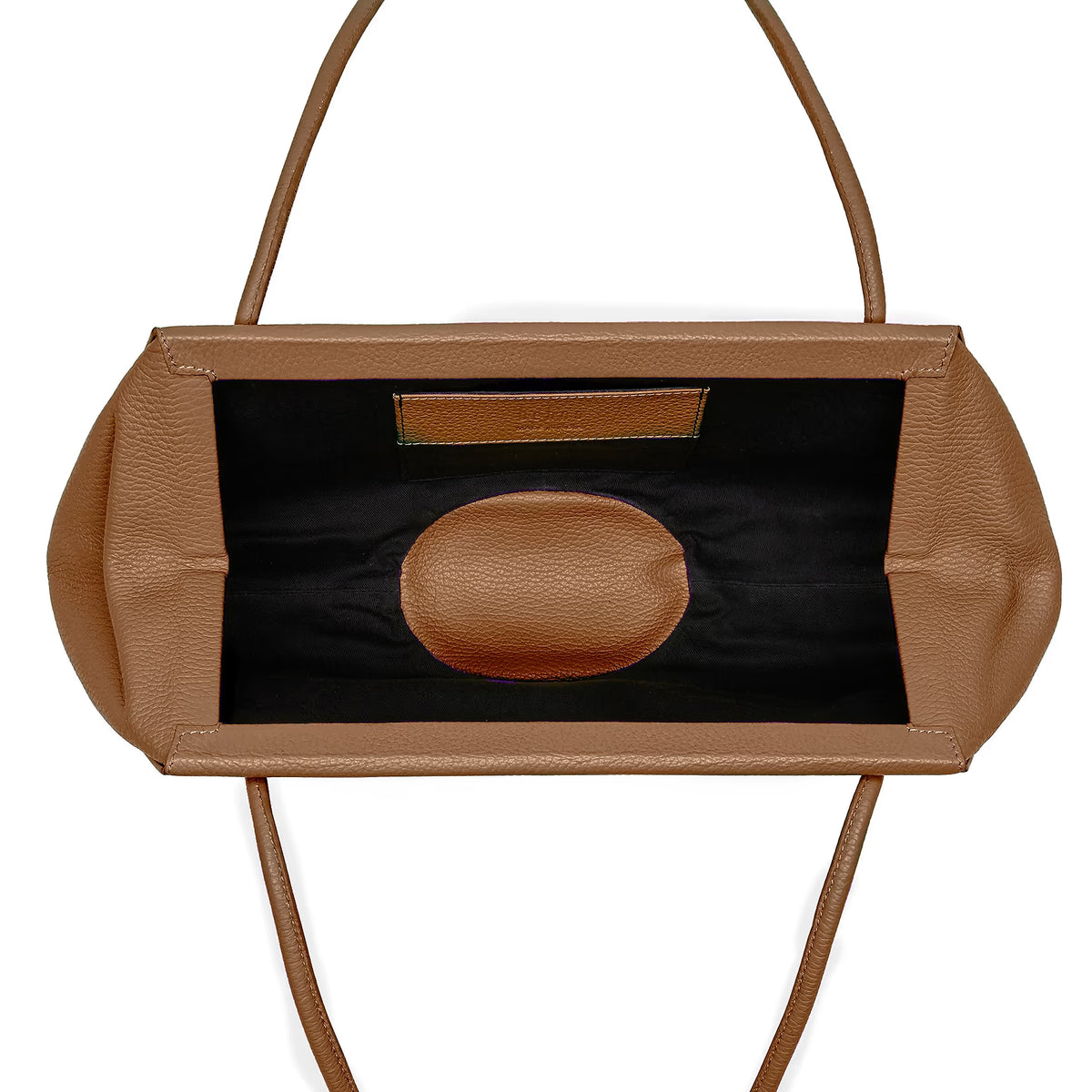 Warm Tan Pebbled Leather Baguette Bag – Slim Single Strap Daily Shoulder Bag