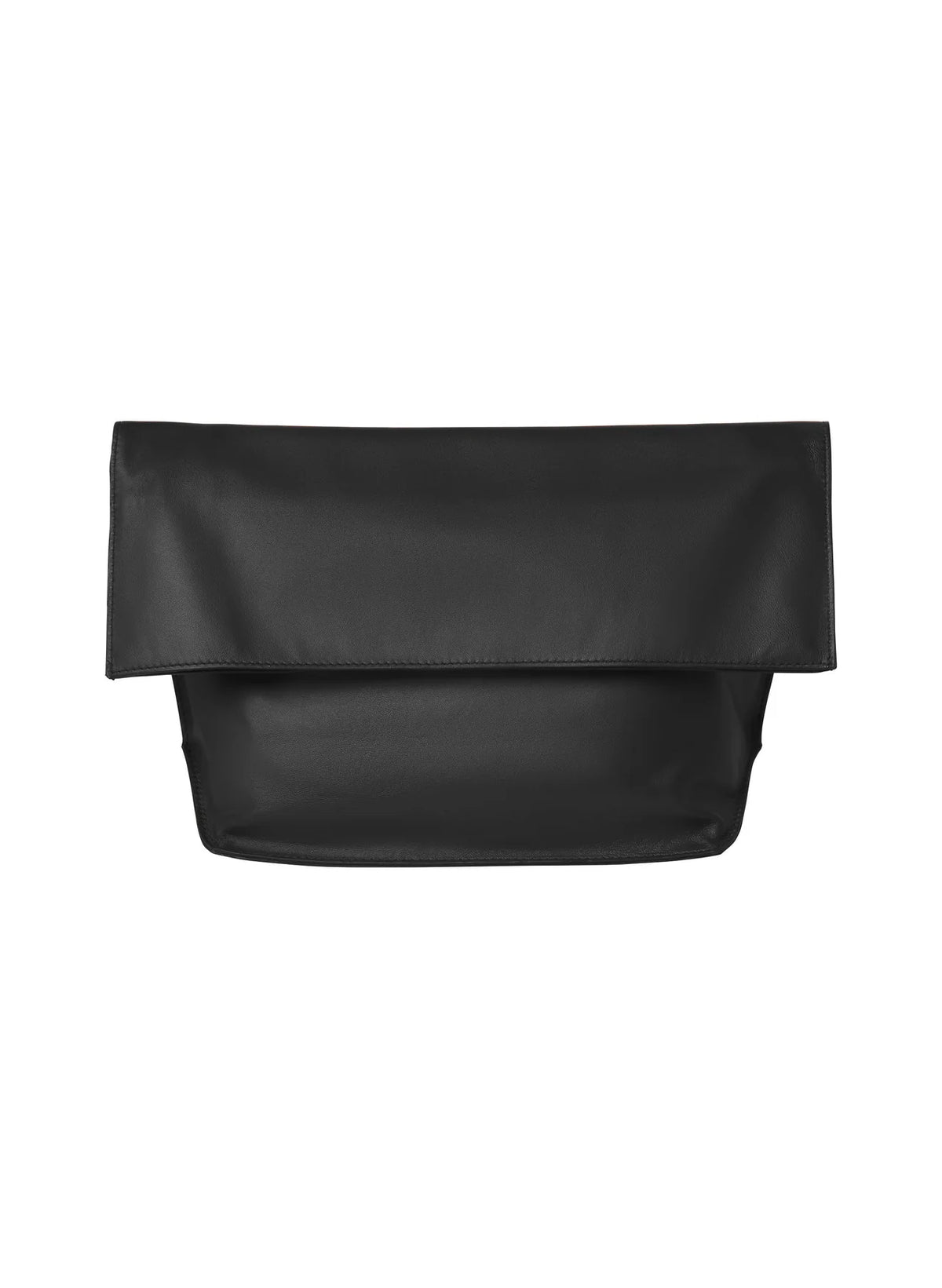 Two-Tone Foldover Leather Clutch Bag – Sleek Day & Night Matching Bag