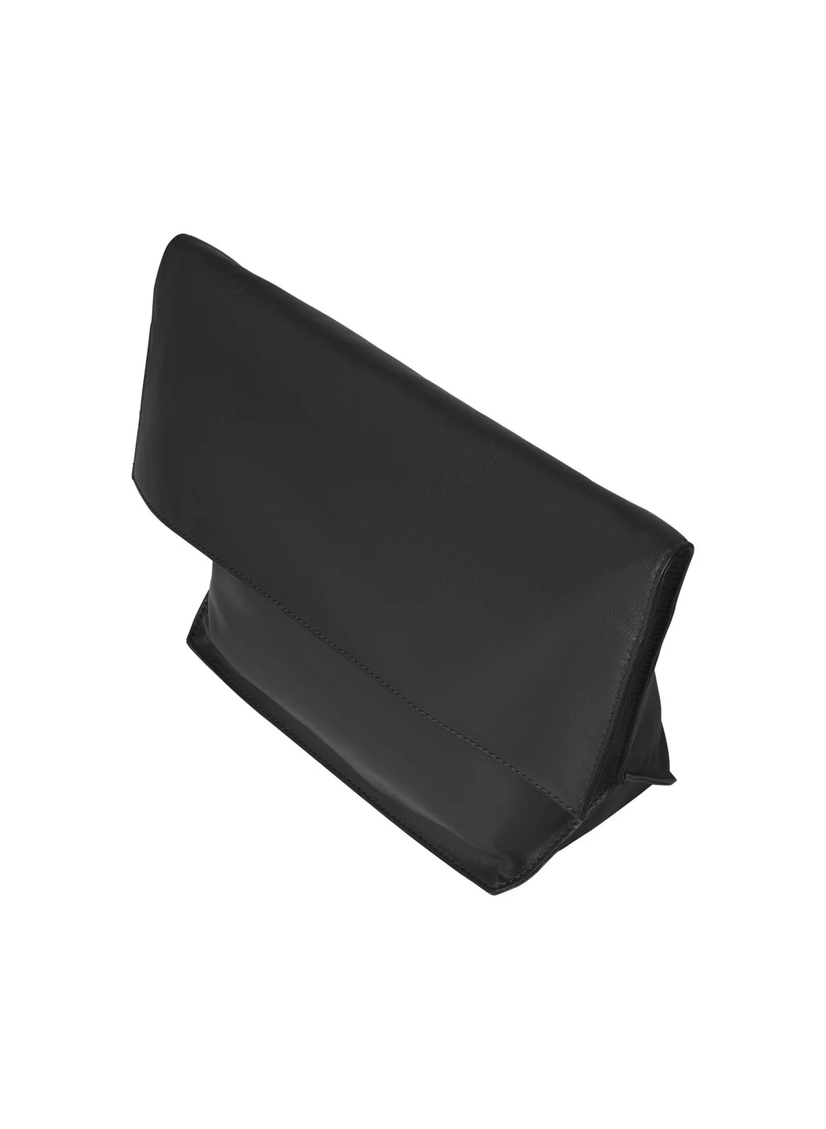 Two-Tone Foldover Leather Clutch Bag – Sleek Day & Night Matching Bag