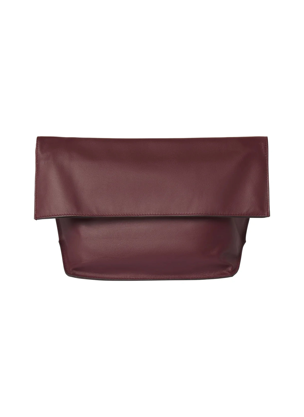 Two-Tone Foldover Leather Clutch Bag – Sleek Day & Night Matching Bag