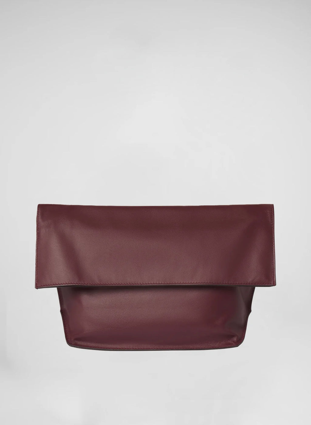 Two-Tone Foldover Leather Clutch Bag – Sleek Day & Night Matching Bag