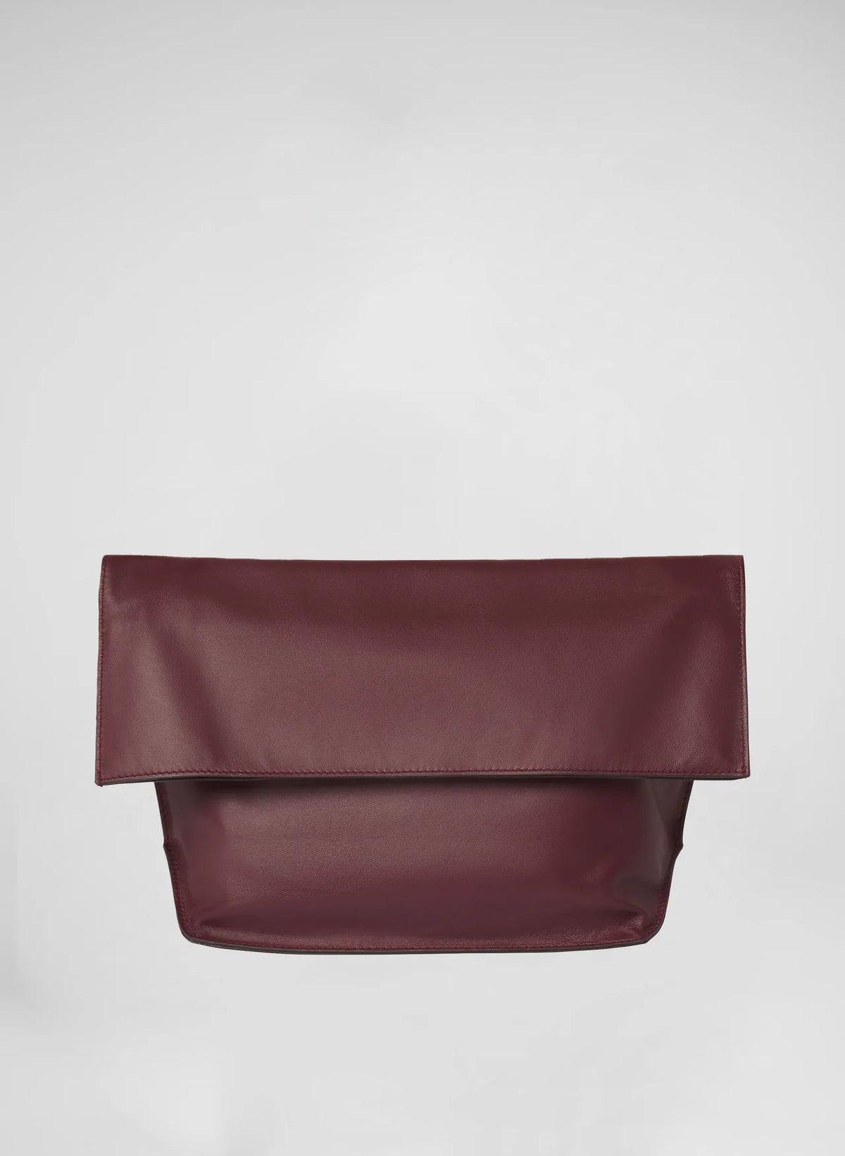 Two-Tone Foldover Leather Clutch Bag – Sleek Day & Night Matching Bag