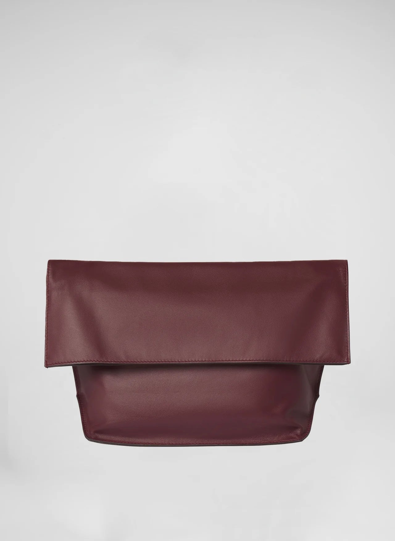 Two-Tone Foldover Leather Clutch Bag – Sleek Day & Night Matching Bag