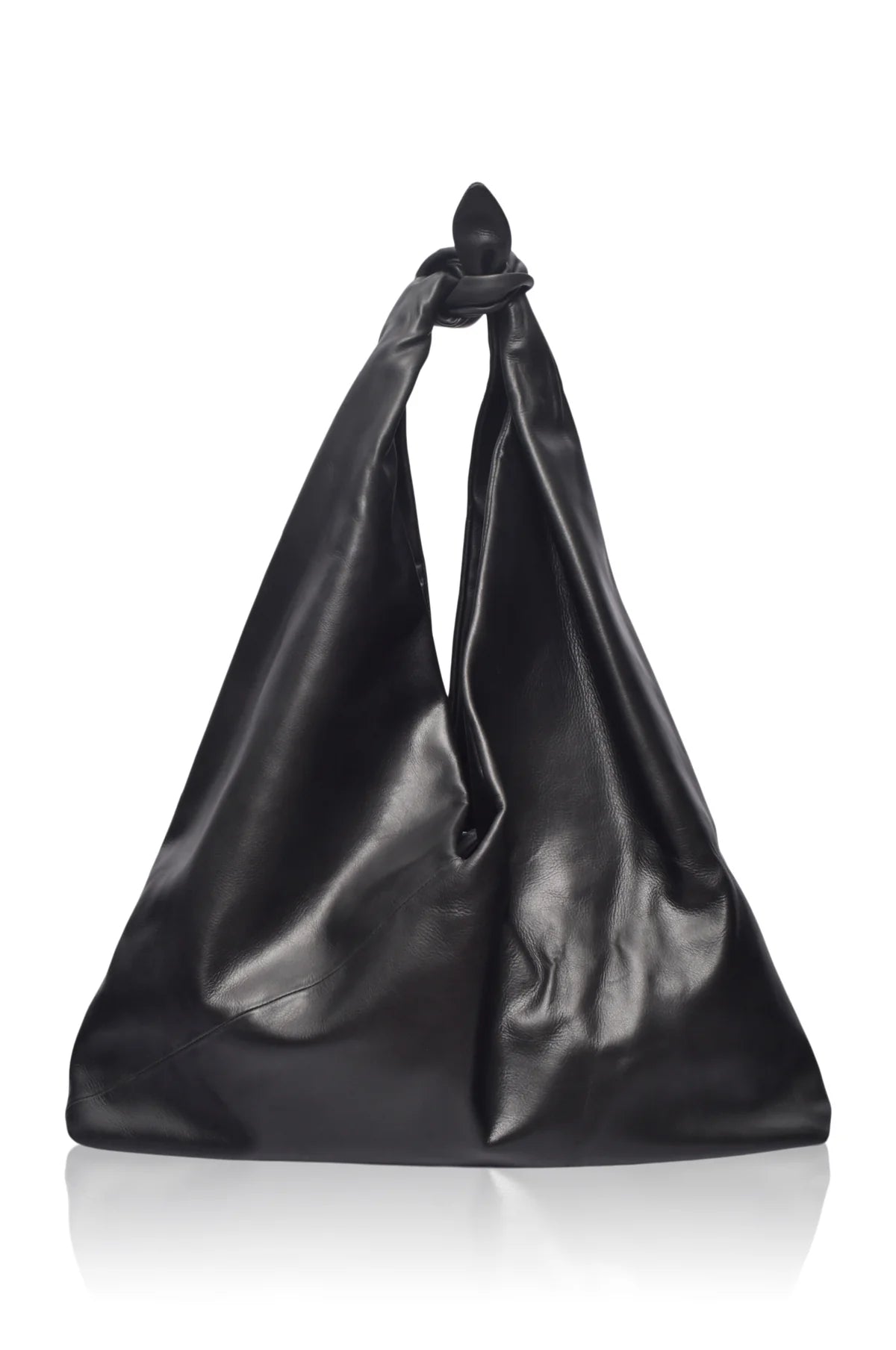Knot Detail Leather Shoulder Bag - Casual Everyday Carry in Neutral Colors