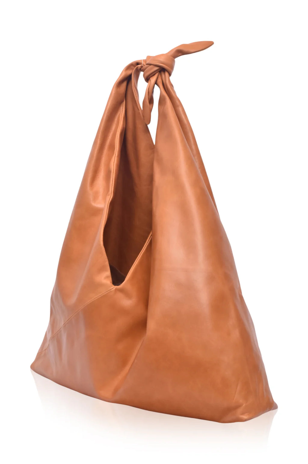 Knot Detail Leather Shoulder Bag - Casual Everyday Carry in Neutral Colors