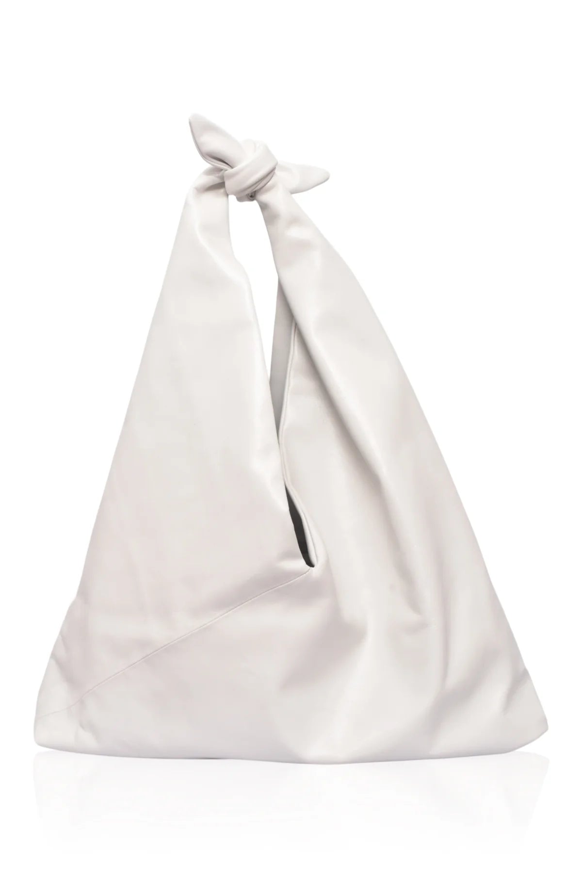 Knot Detail Leather Shoulder Bag - Casual Everyday Carry in Neutral Colors