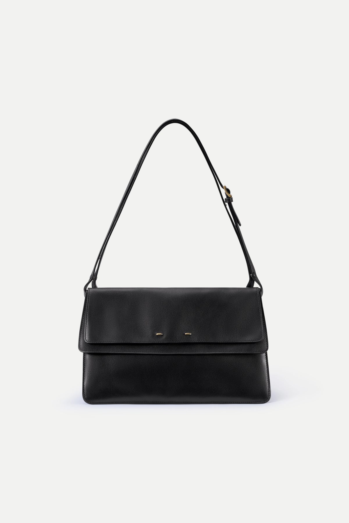 Smooth Leather Shoulder Bag – Adjustable Strap Daily Matching Bag